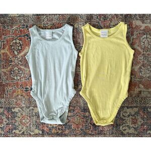 Hanna Andersson 18-24 Months Baby Organic Cotton Sleeveless Tank Bodysuit Bundle